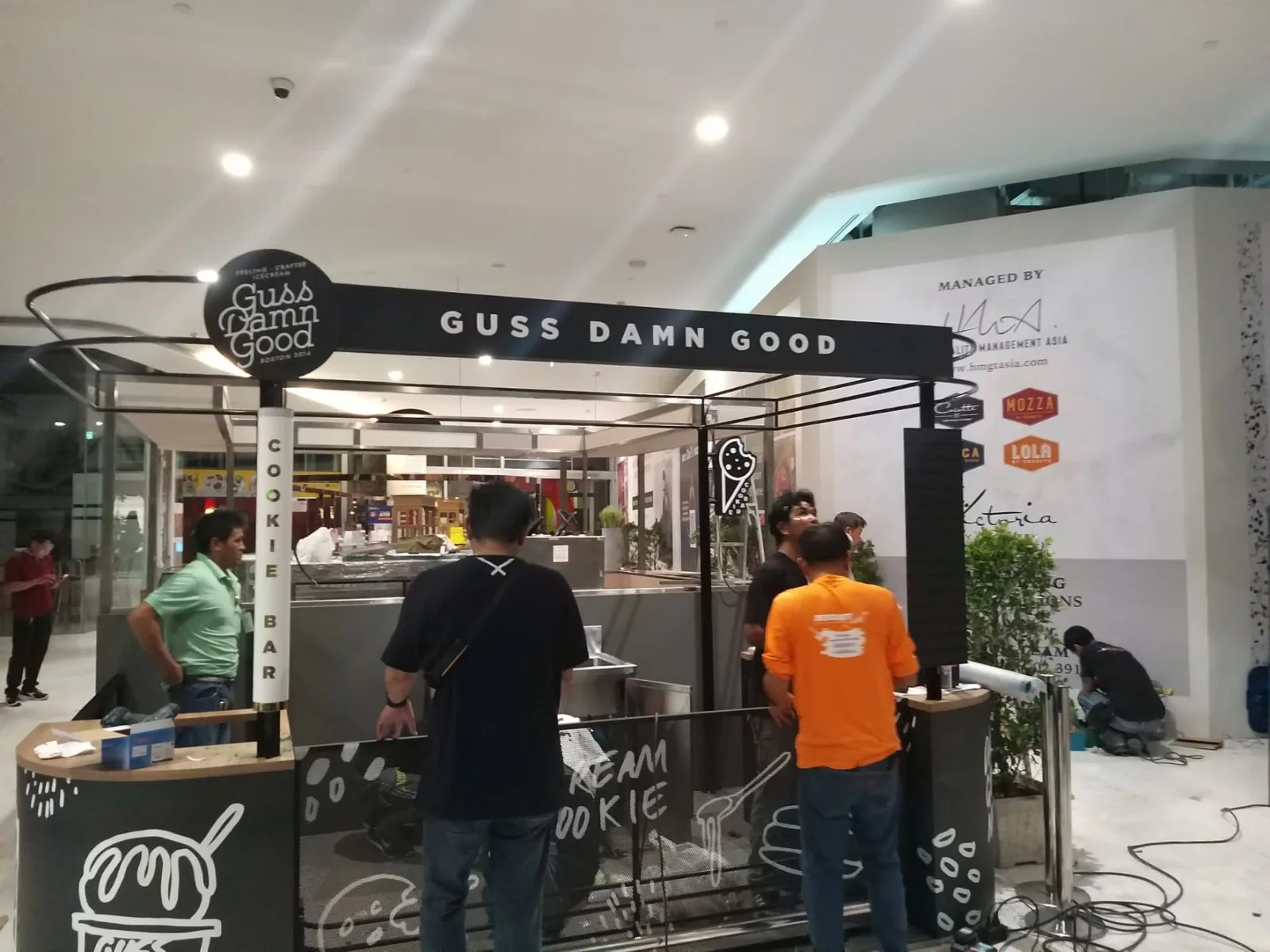 Guss Damn Good kiosks - sign by Thai Prasith Signtech