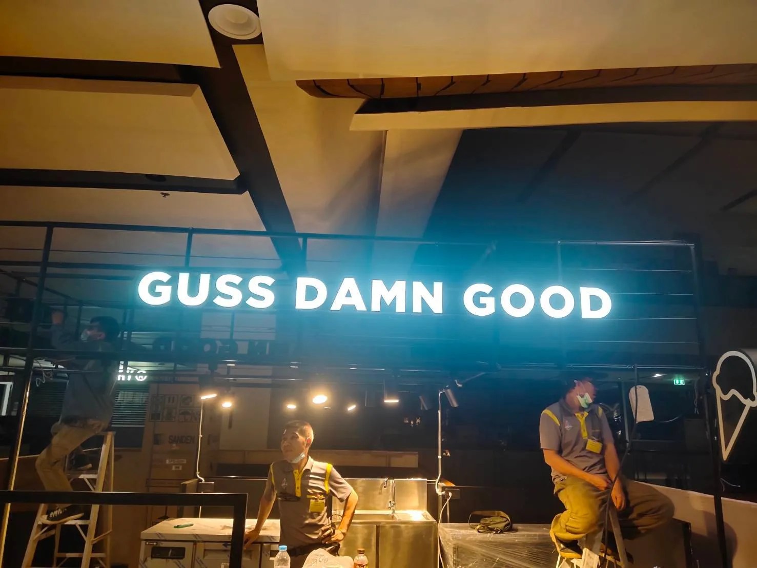 Guss Damn Good - sign by Thai Prasith Signtech