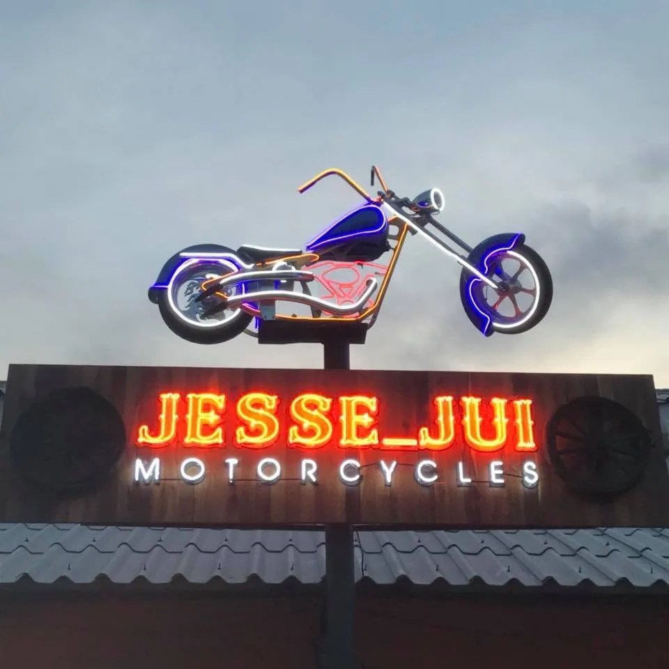 Jesse Jui Motorcycles - sign by Thai Prasith Signtech