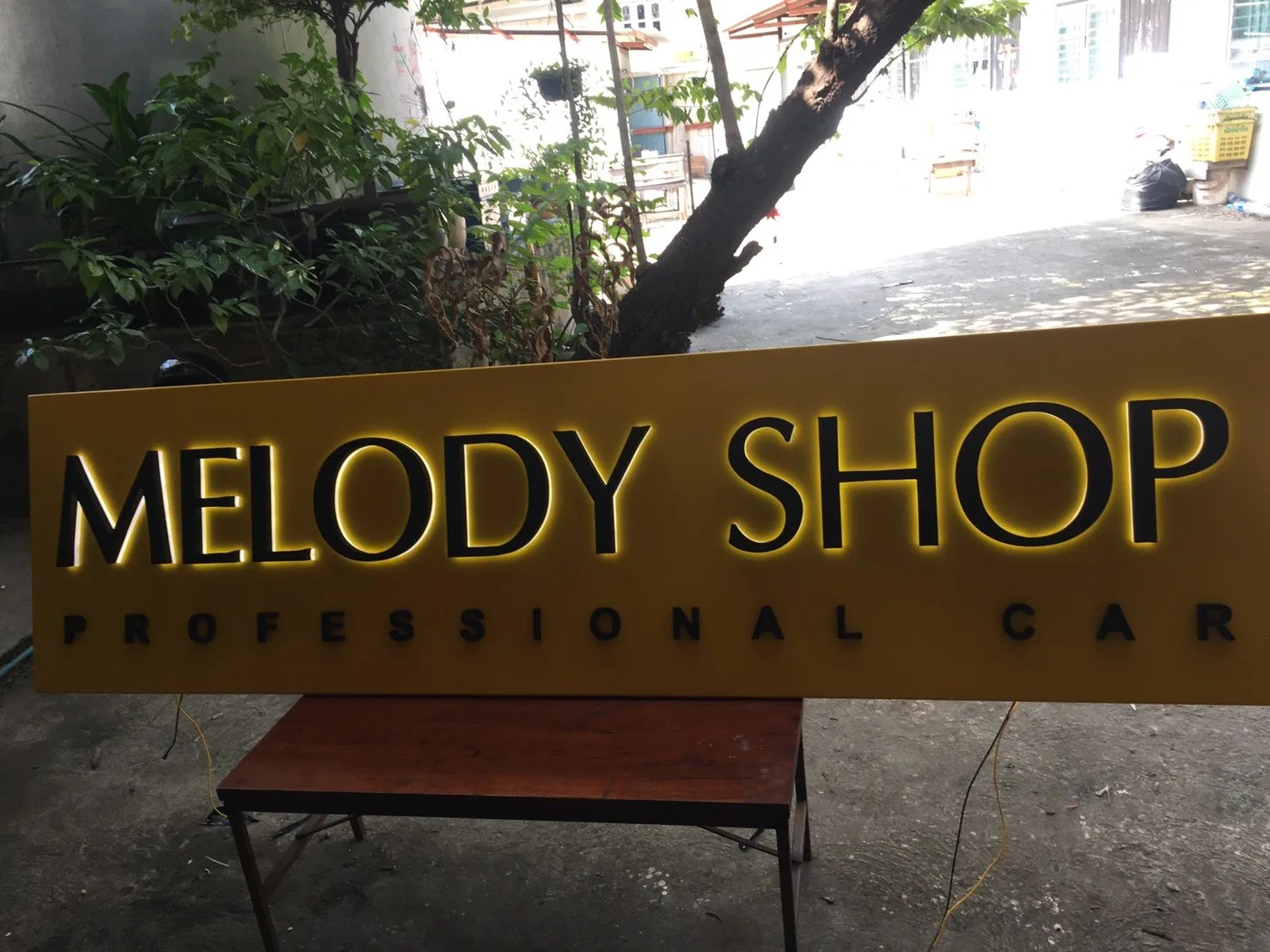 Melody Shop - sign by Thai Prasith Signtech