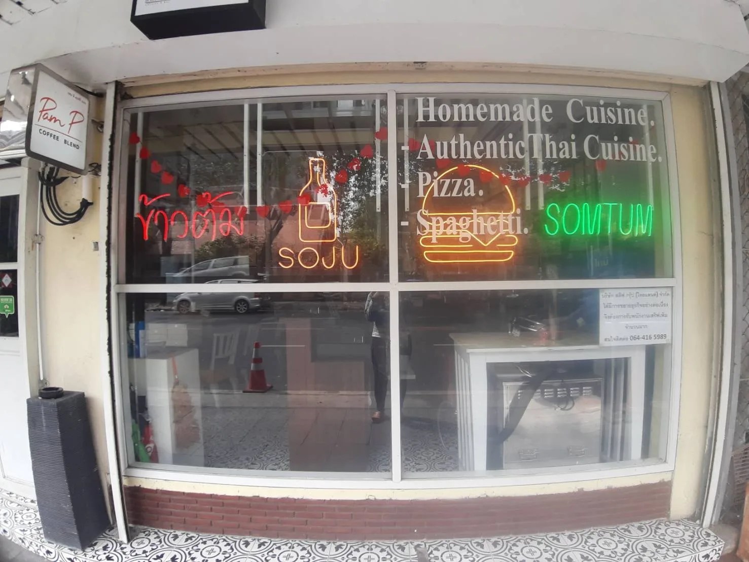 Restaurant window graphics - sign by Thai Prasith Signtech