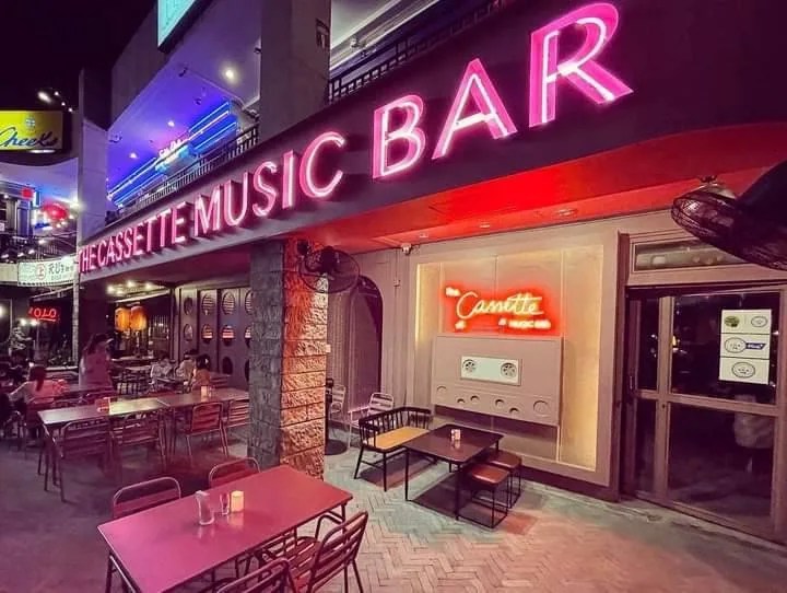 The Cassette Music Bar - sign by Thai Prasith Signtech