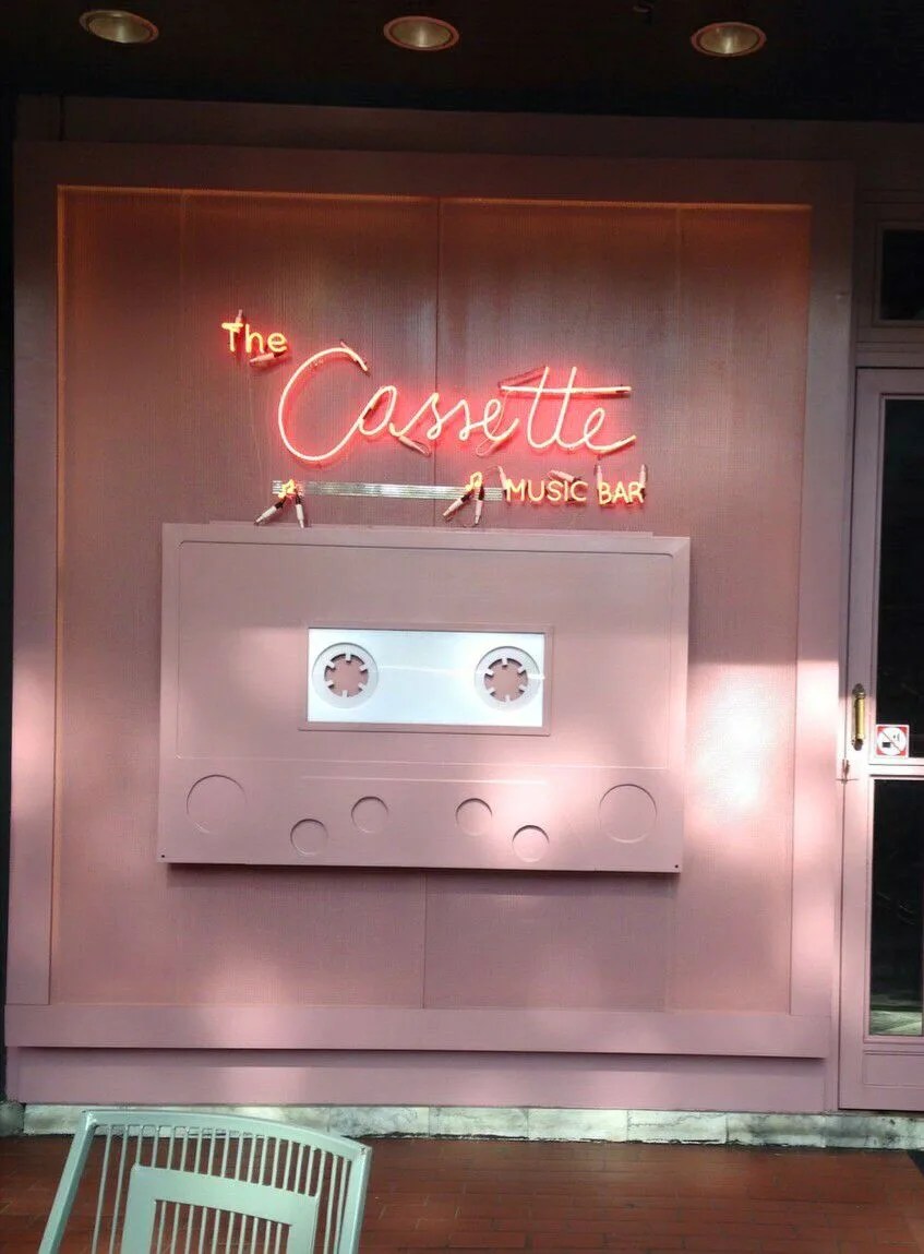 The Cassette Music Bar - sign by Thai Prasith Signtech