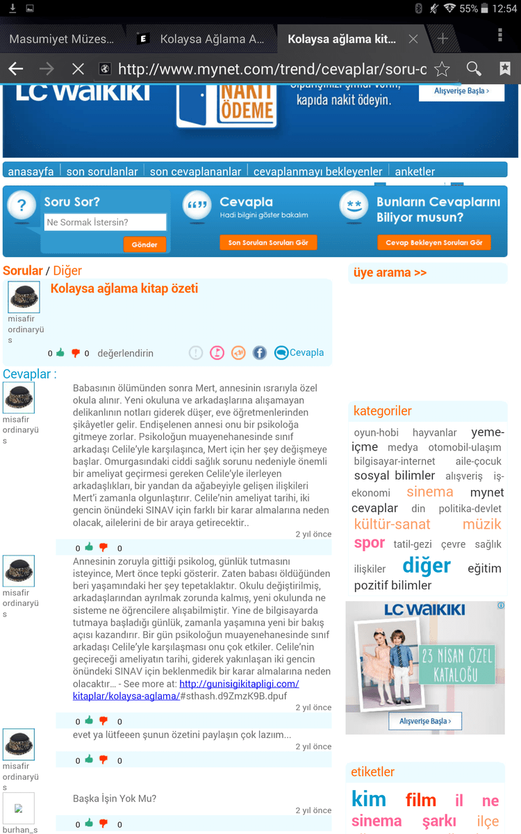 Kolaysa Aglama Suzan Geridonmez Nadir Kitap