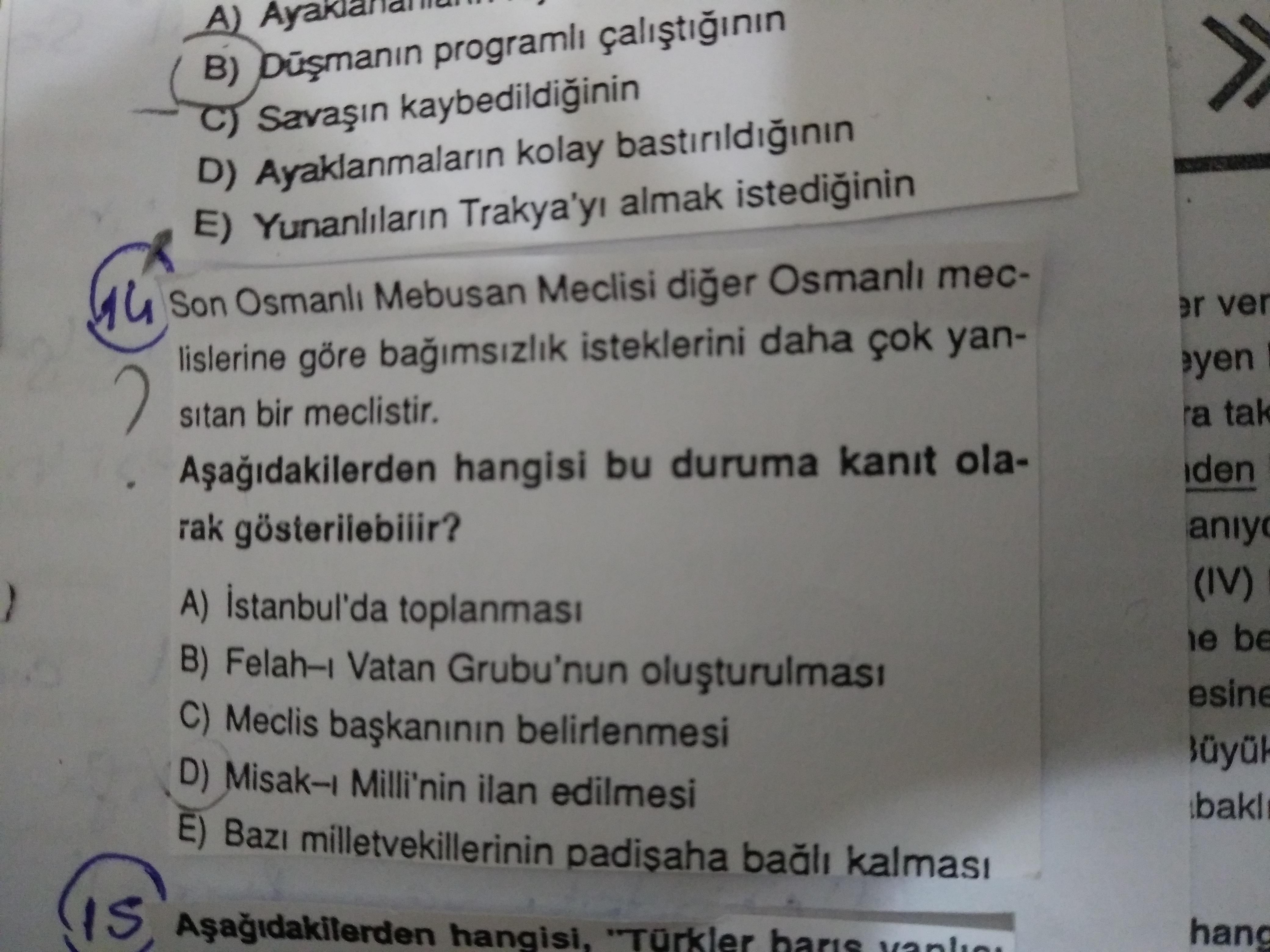Son Osmanli Mebusan Meclisi Kurtulussavasi Gen Tr