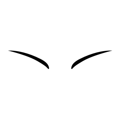 DIY Anime Angry Eyebrows Face Sticker 3D Roblox NoFilter