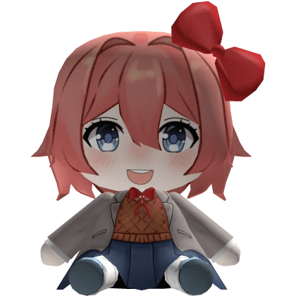 Sayori Plushie L Shoulder Cute Plush DDLC Roblox Item Rolimon S NoFilter