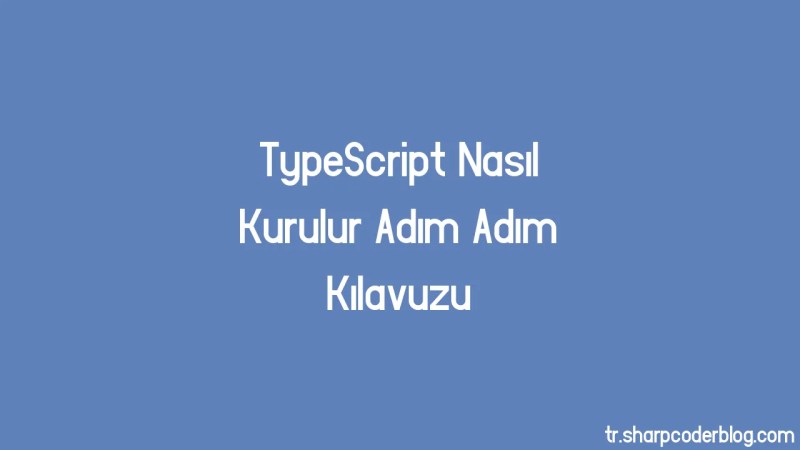 How To Install Typescript Step By Step Guide Sharp Coder Blog - 4K City Patterns for Desktop