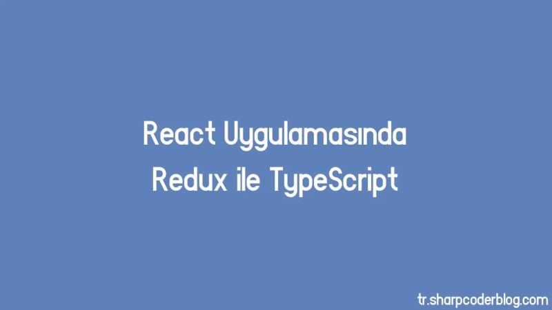 Typescript Med Redux I En React Applikation Sharp Coder Blog - Artistic Minimal Photo - HD
