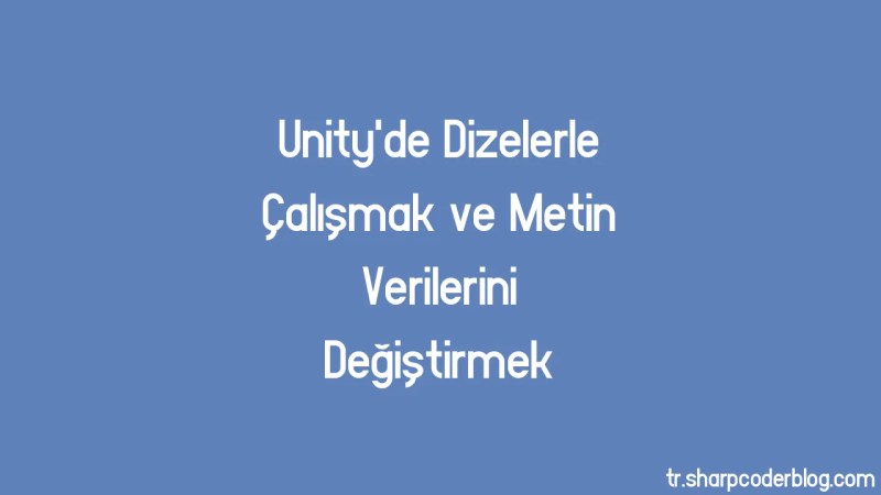 Working With Strings And Manipulating Text Data In Unity Sharp Coder Blog - High Quality Ocean Pattern - 4K