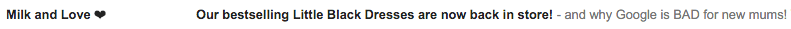 eCommerce Email