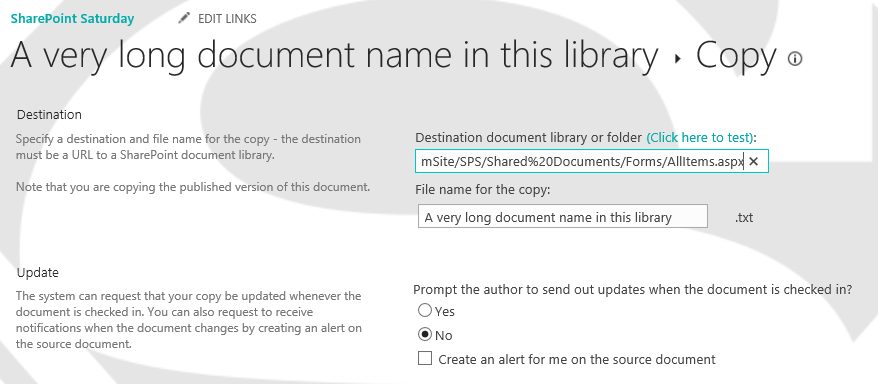 Day 50 SharePoint Custom Send To Locations Tracy van der Schyff