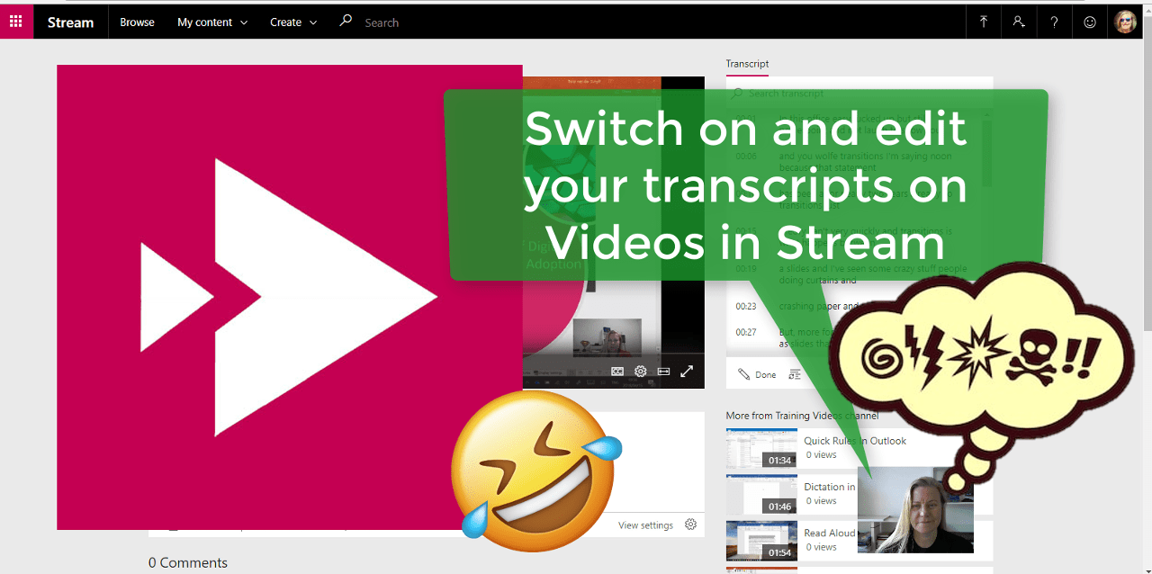 Microsoft365 Day 282 Using and Editing Transcripts in Microsoft 