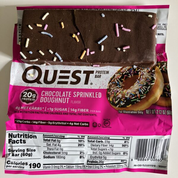 クエスト プロテインバーのフレーバーレビュー QUEST Protein Bar