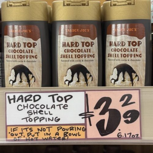 Trader Joe's Hard Top Chocolate Shell Topping