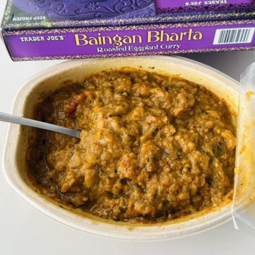 Trader Joe’s BAINGAN BHARTA (Roasted Eggplant Curry)