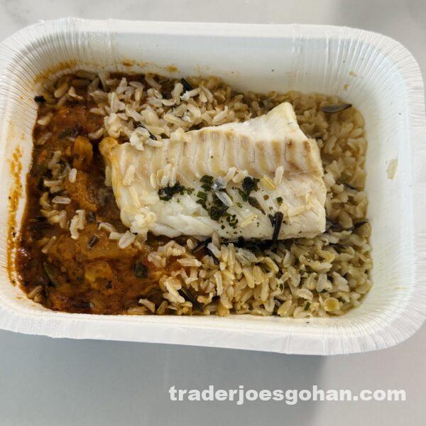 Trader Joe's Cod Provençale with Ratatouille & Rice トレジョの冷凍