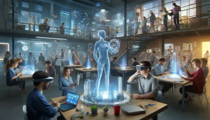 Augmented Reality Digital Revolution Explained - 8K Geometric Textures for Desktop