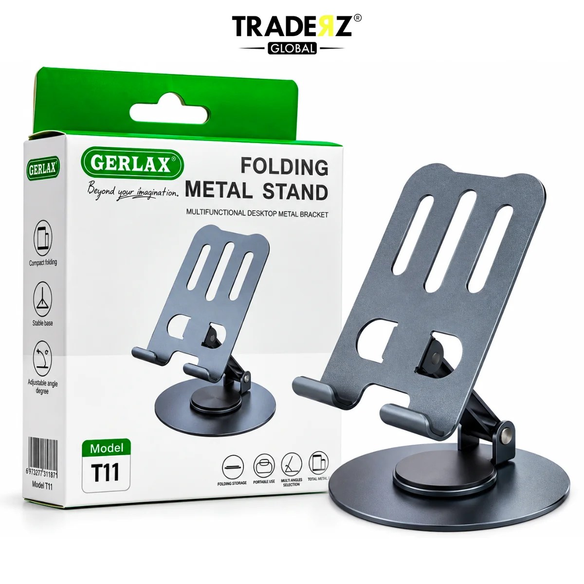 GERLAX T11 Folding Metal Stand