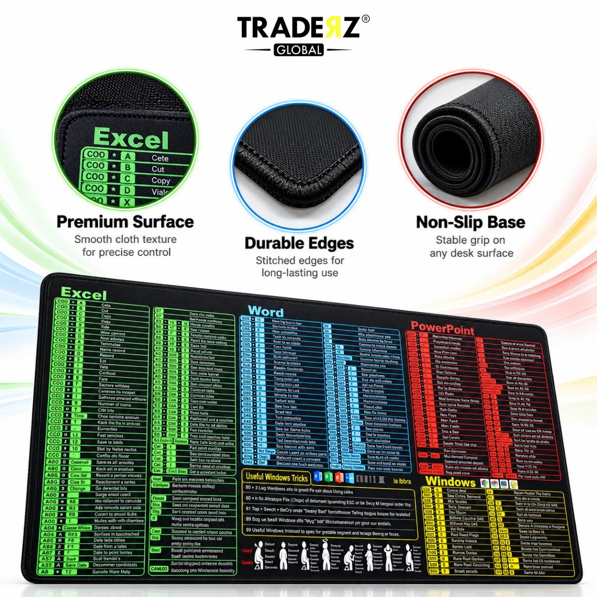 Excel Shortcut Desk Mat