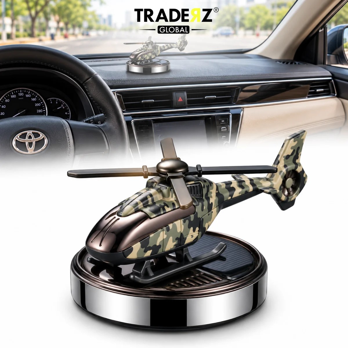 Helicopter Car Dashboard Ornament