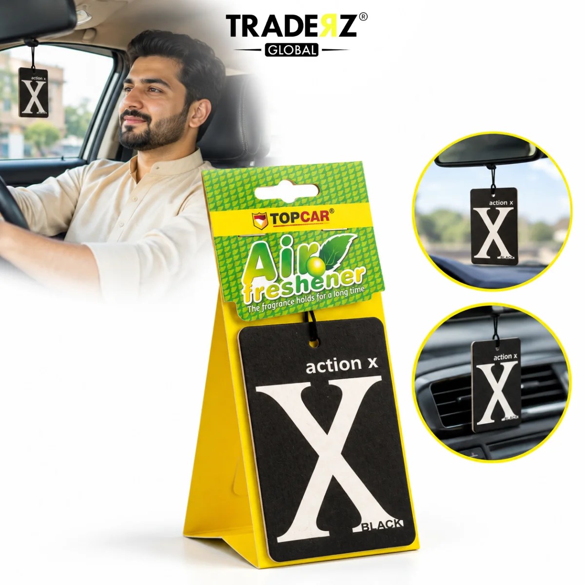 TOPCAR Action X Black Car Air Freshener
