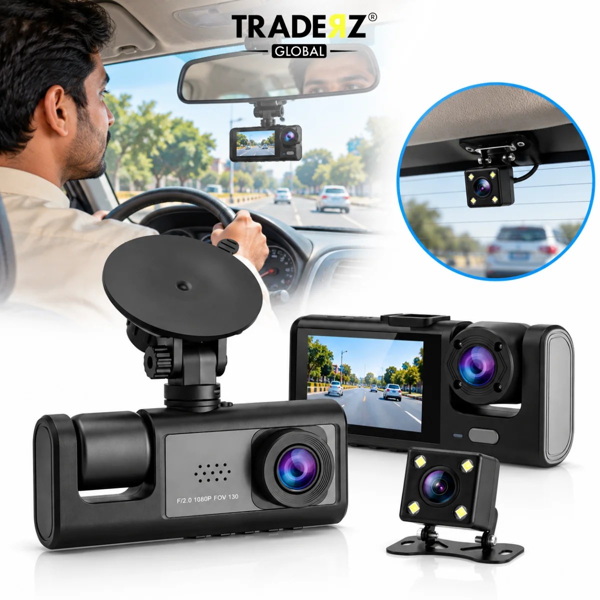 Dual Lens Car Dash Cam