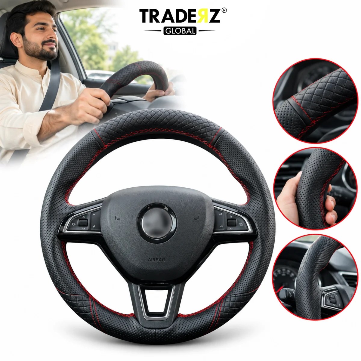 Car Steering Wheel Cover