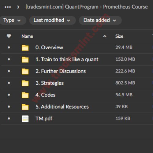 Quantprogram Prometheus Course Trades Mint - Premium Gradient Illustration Gallery - Full HD