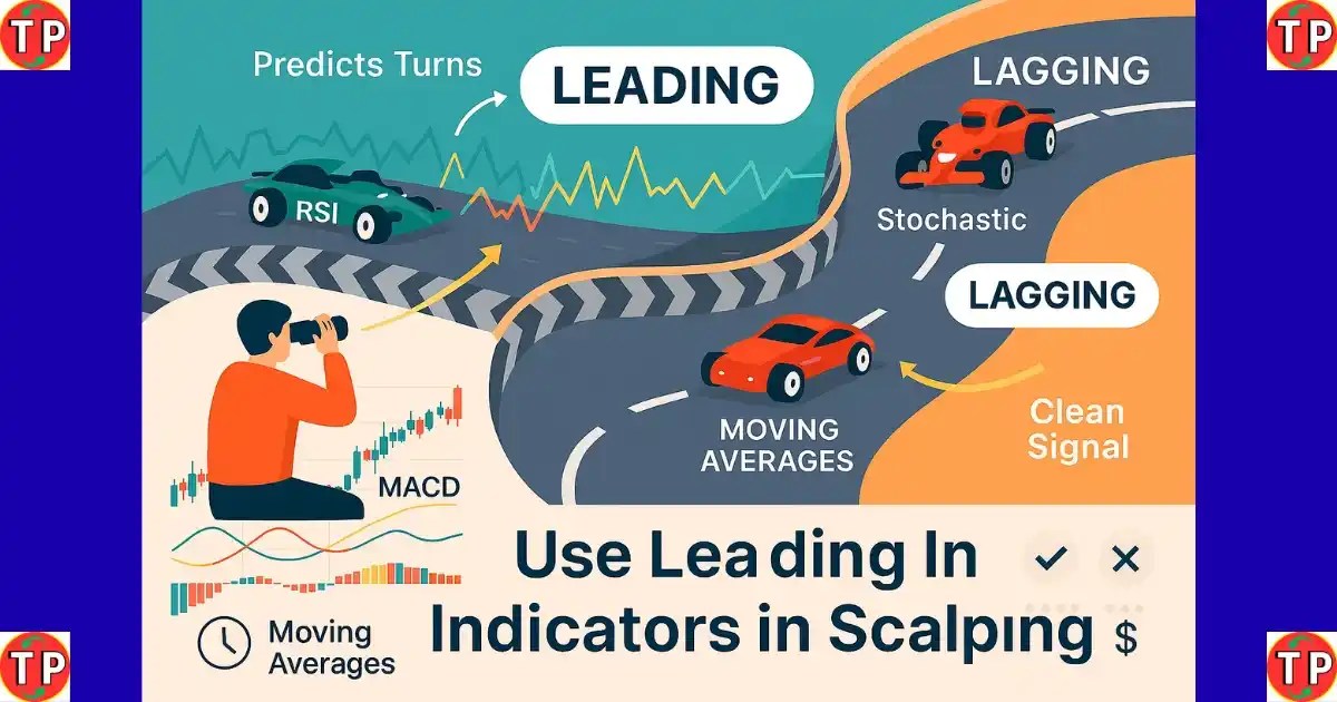 Infographic of the most accurate indicators for scalping trading like MACD and RSI.