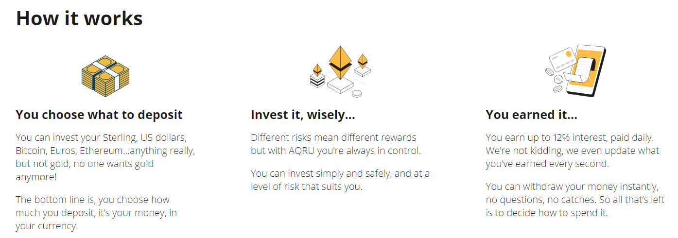 But these accounts don't offer the same safety that a bank or credit union savings account . Aqru Io Review Pros Cons Tradingplatforms Com