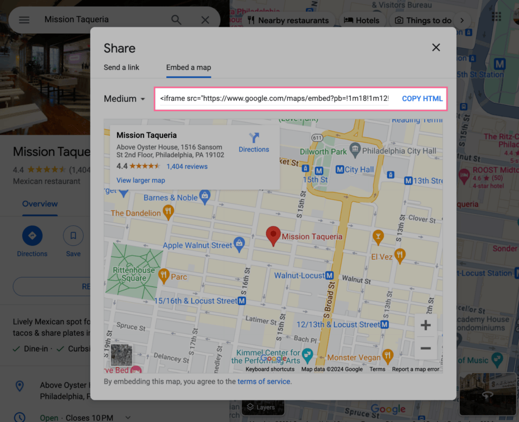 How To Embed A Google My Business Listing Onto A Website Traffic Embed A Map 1024x833 