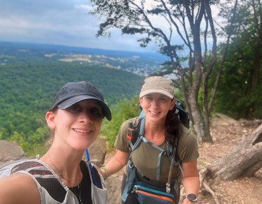 Kim and Lauren at Hawks Rock