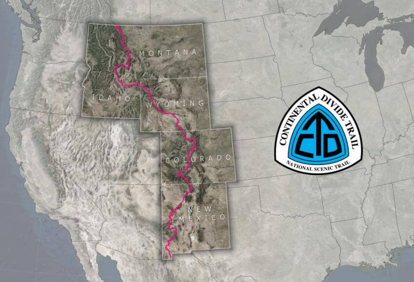 What Is Thru Hiking Everything You Need To Know The Continental Divide Trail Map 