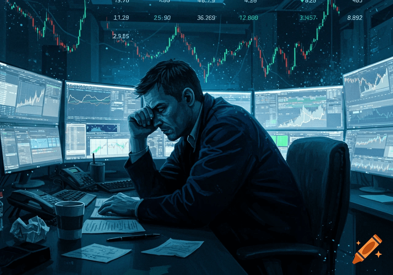 frustrated trader