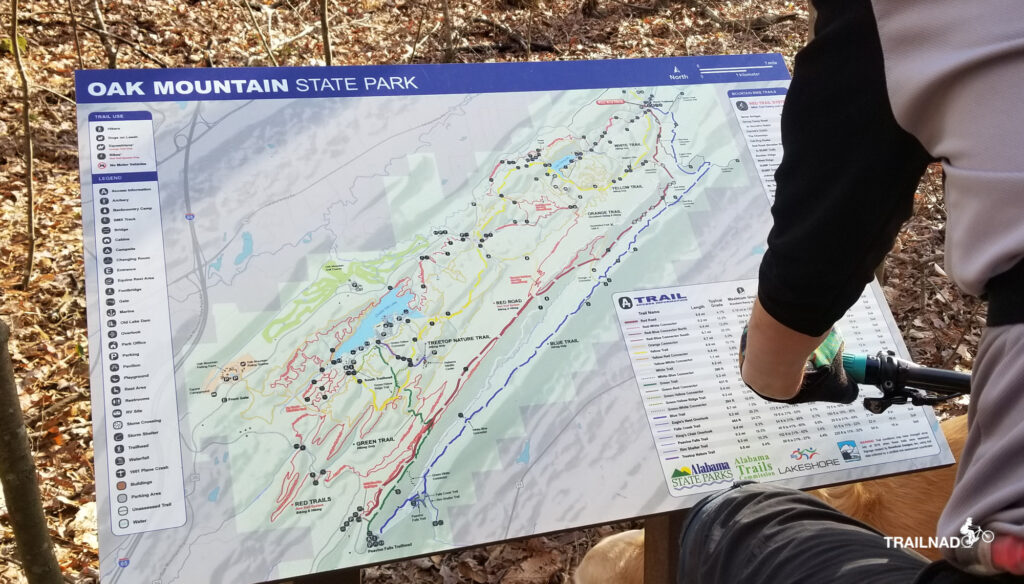 Oak Mountain State Park Trail Map Pdf YOVZ Map 1024x584 