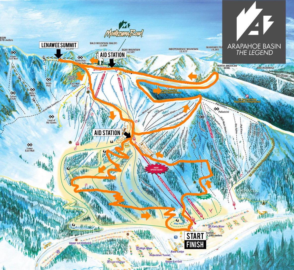 Cirque Series Arapaho 2026 Arapahoe Basin SportPlan Abasinmap 