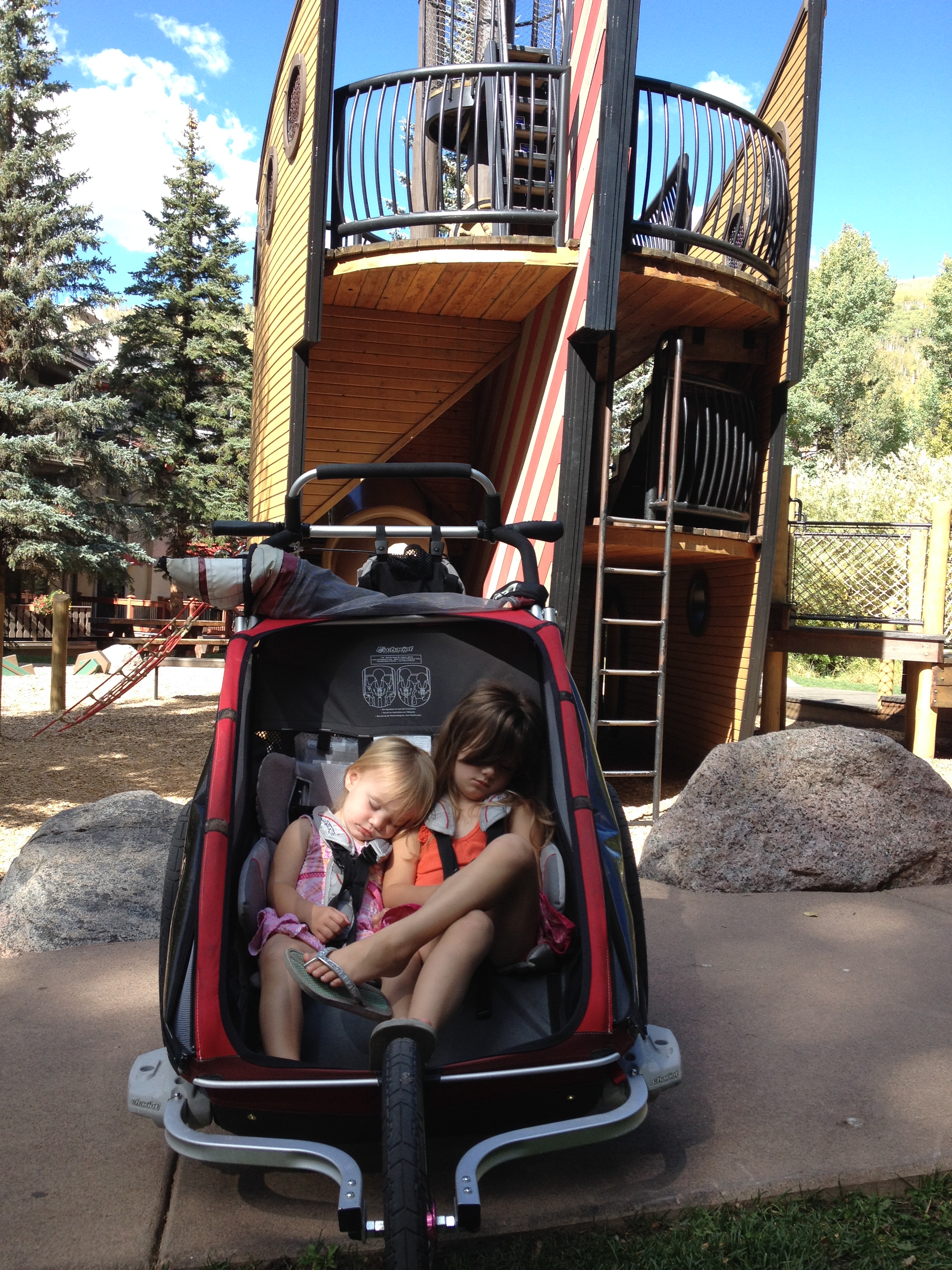 A stroller we rented.