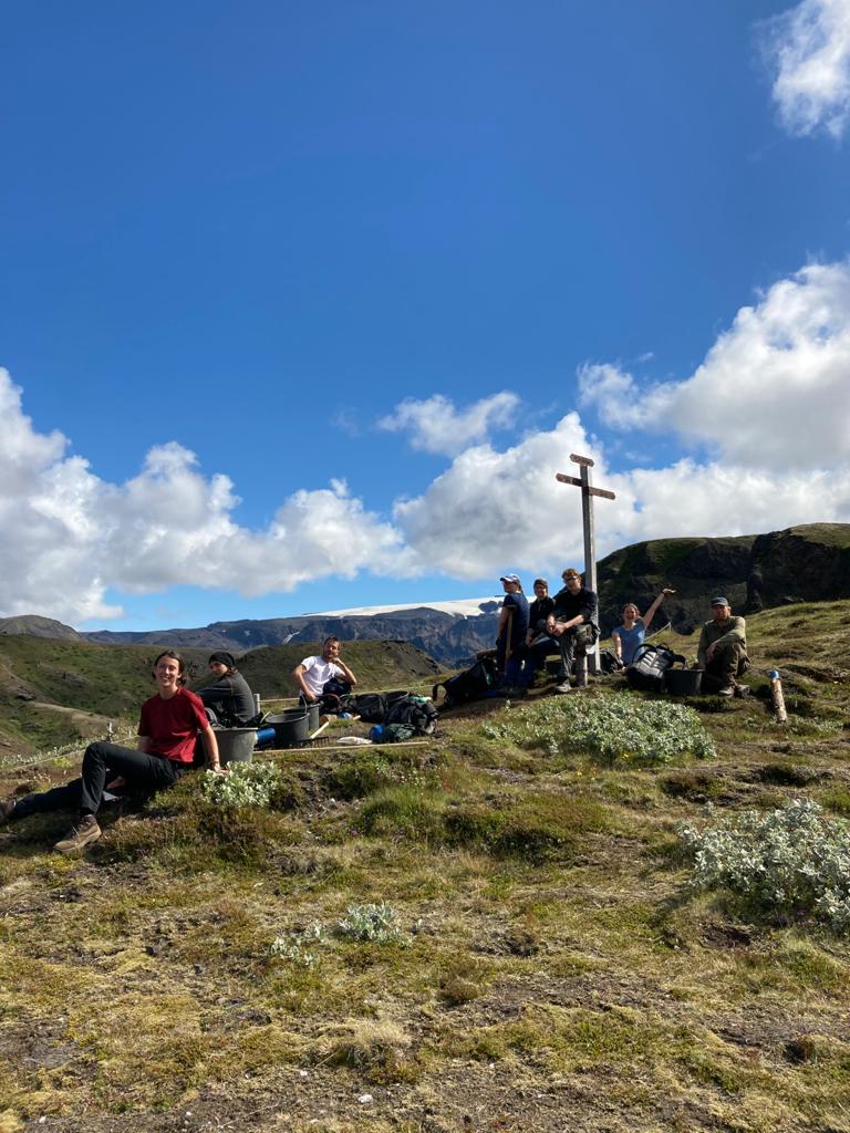 Coffee break on the trail (Ellen Halldorsson)