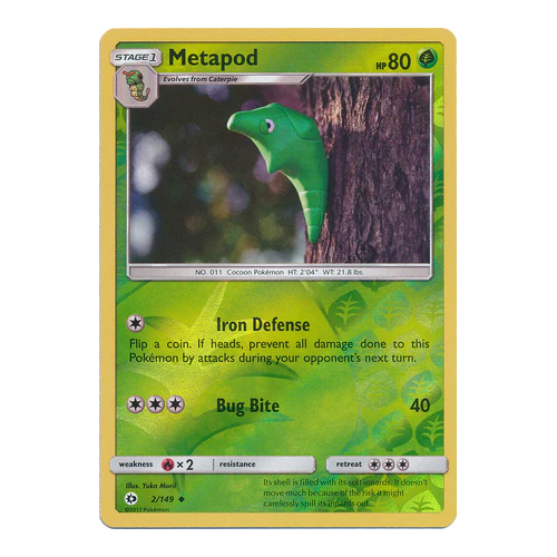 Metapod 2/149 (Reverse Holo)