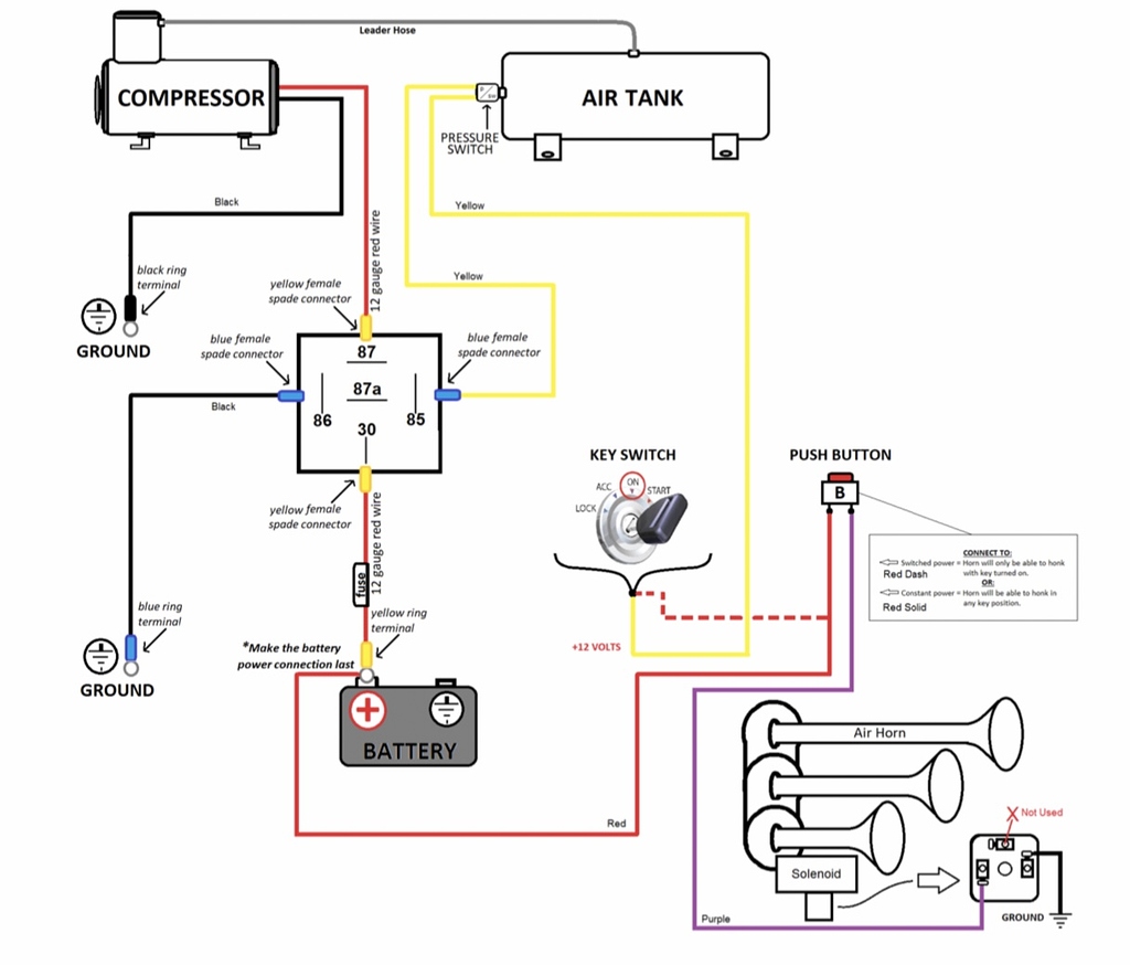 horn blaster wiring diagram Wiring How