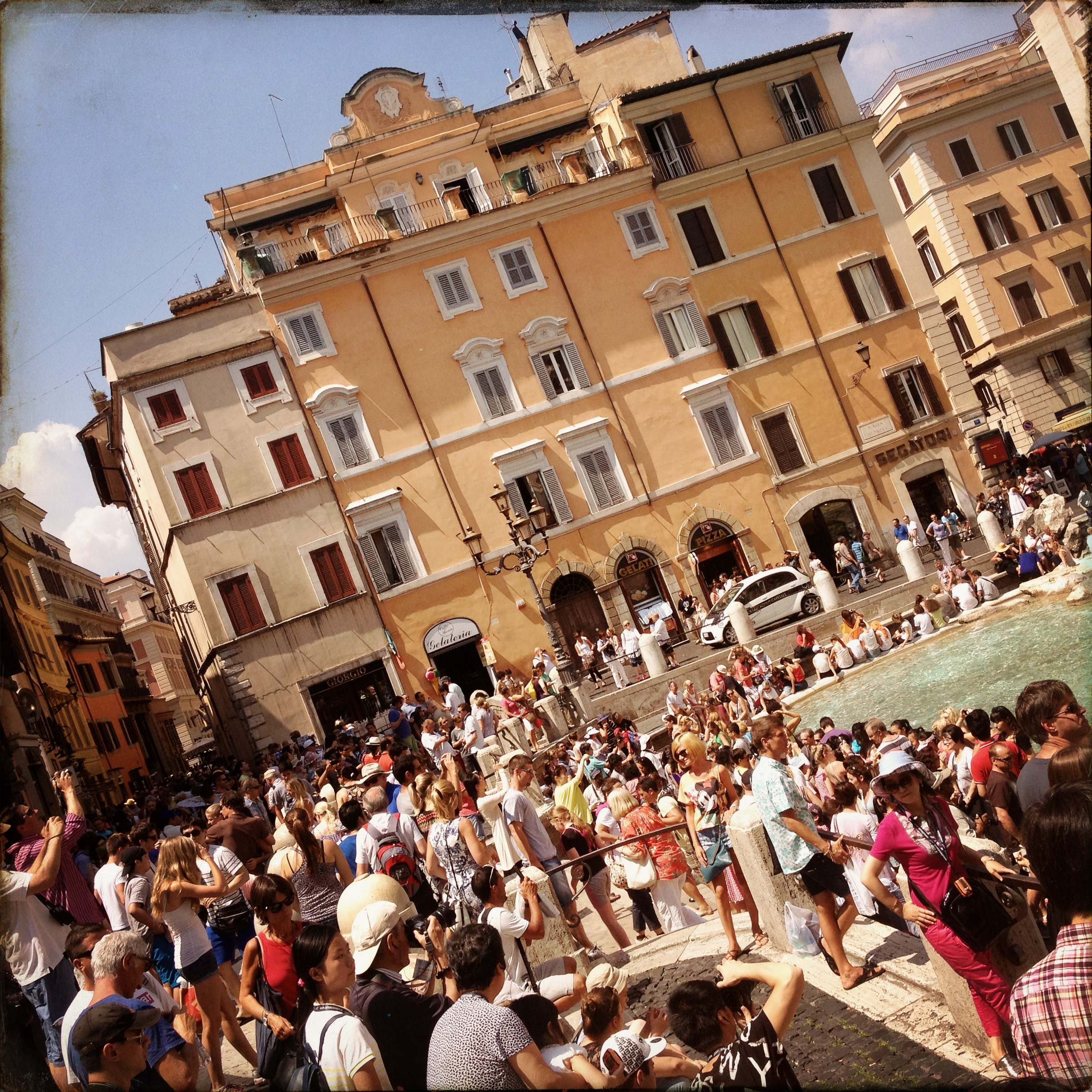 Sometimes I felt like I was in horror movie with tourists. This is Rome. And it's hot. Like really hot.