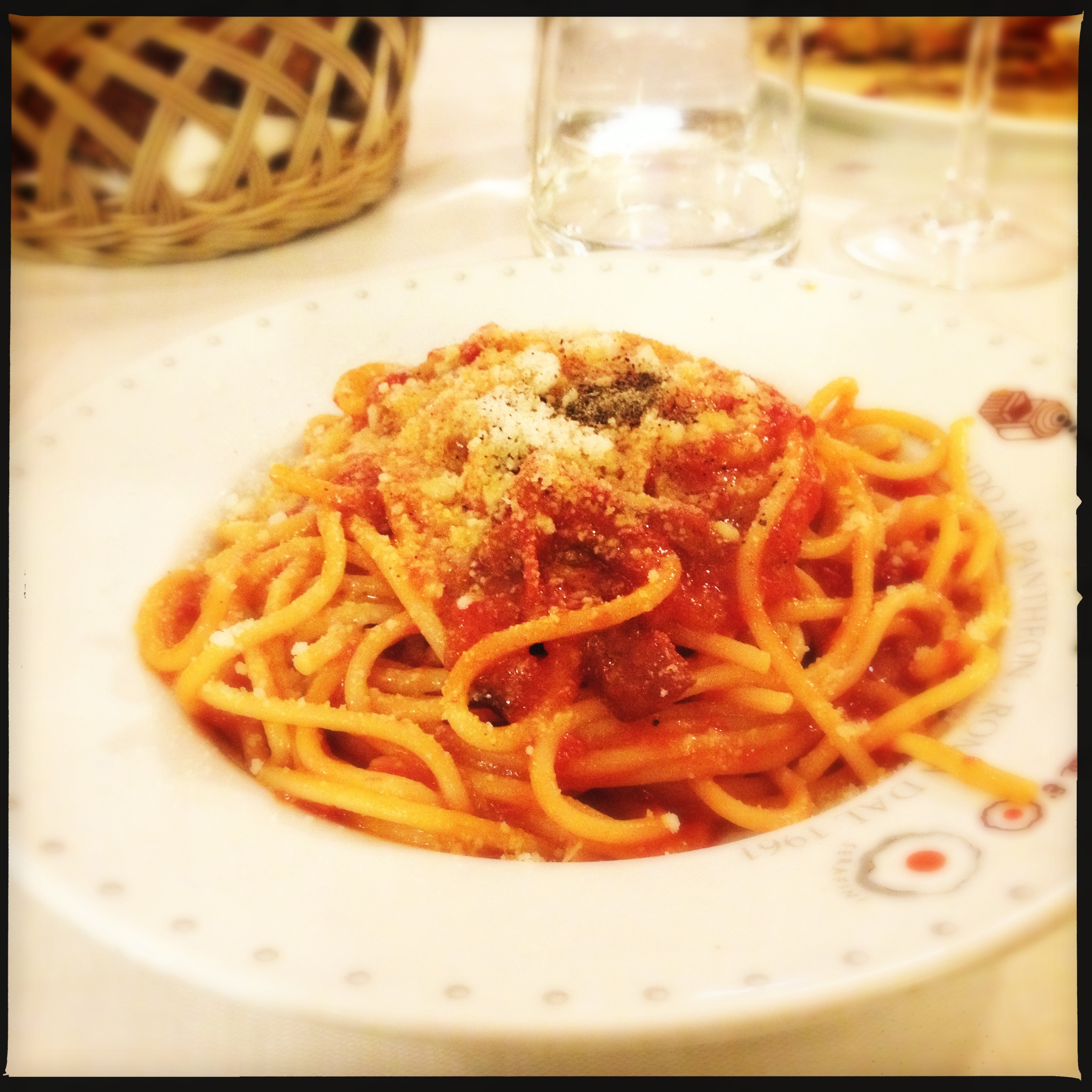 Bucatina all'amatriciana from Armando al Pantheon.