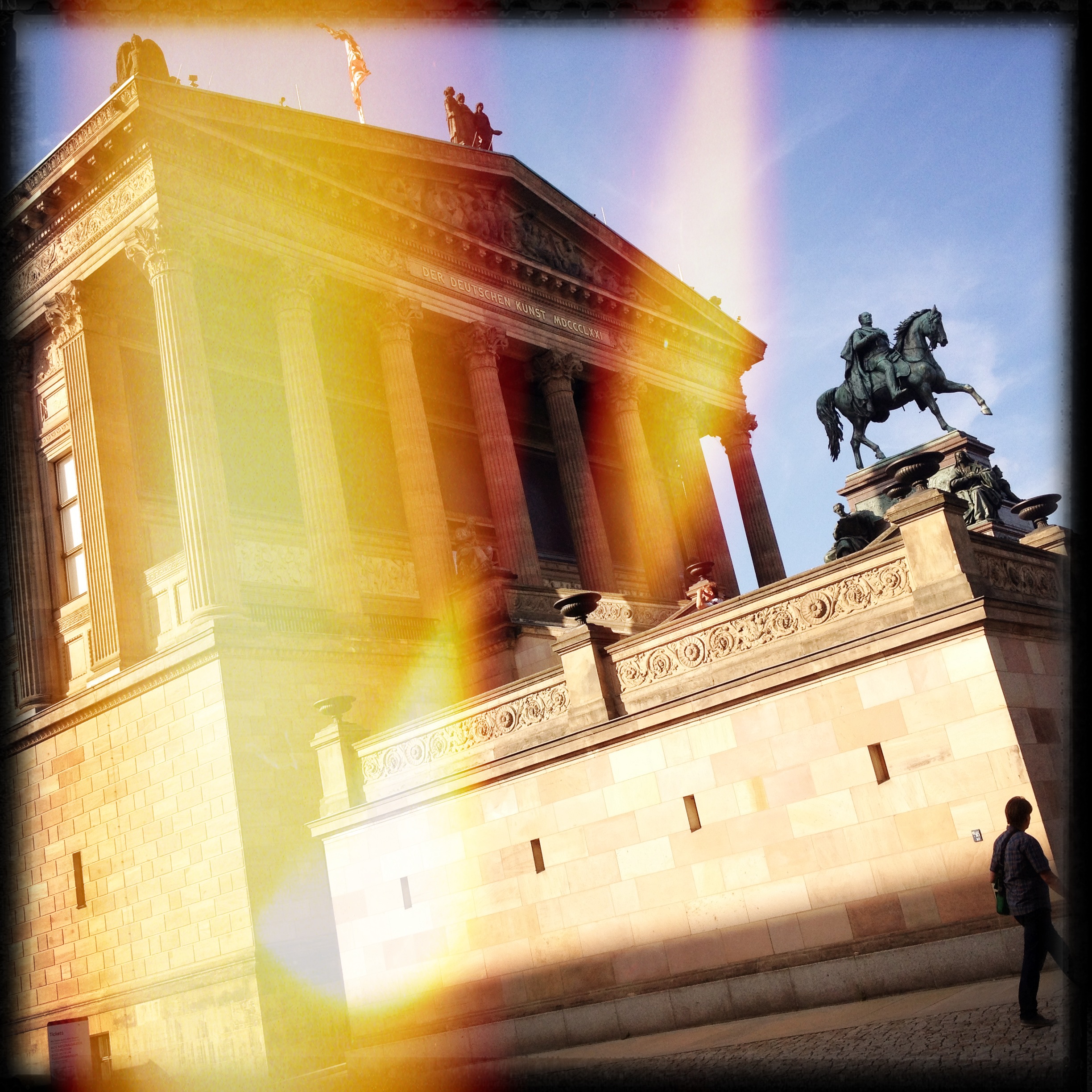 Museuminsel. Before a visit to the New Museum to view the busk of Nefertiti.