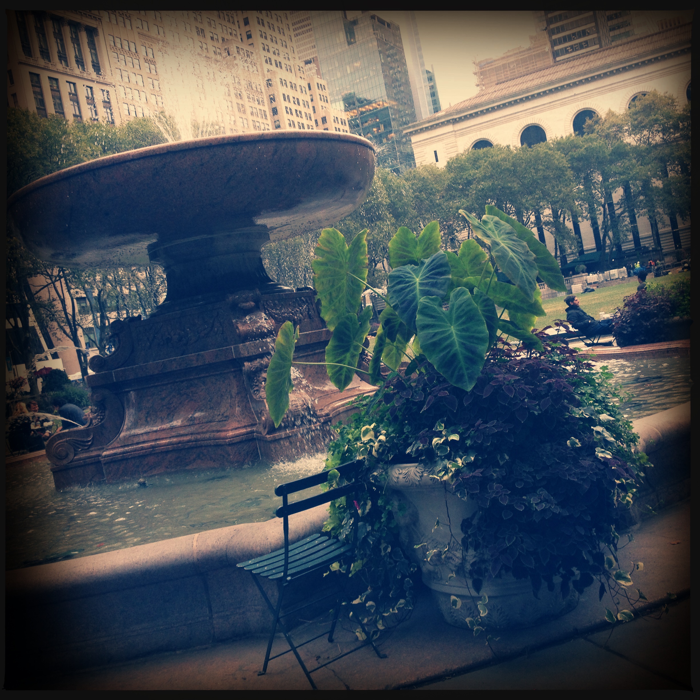 One of my favourite places in NYC, Bryant Park in midtown, tucked behind the New York Public Library.