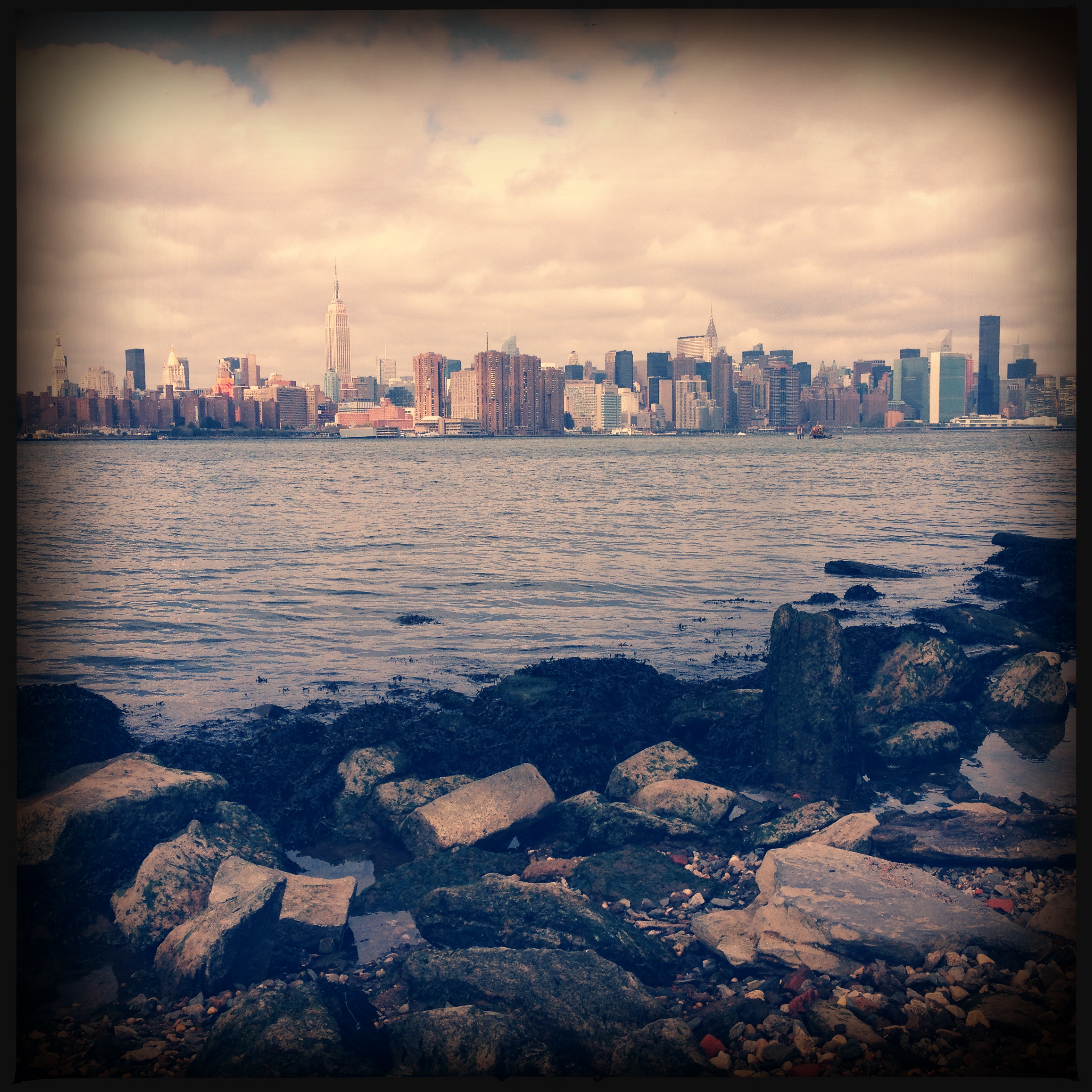 Sunday morning skyline from Williamsburg.