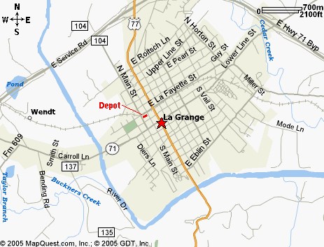 The Mesquite Belt Railroad Town La Grange Texas