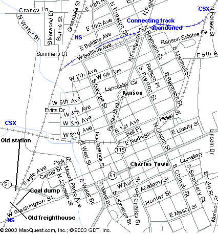 Charles Town WV Railfan Information Page Wv Charlestown 