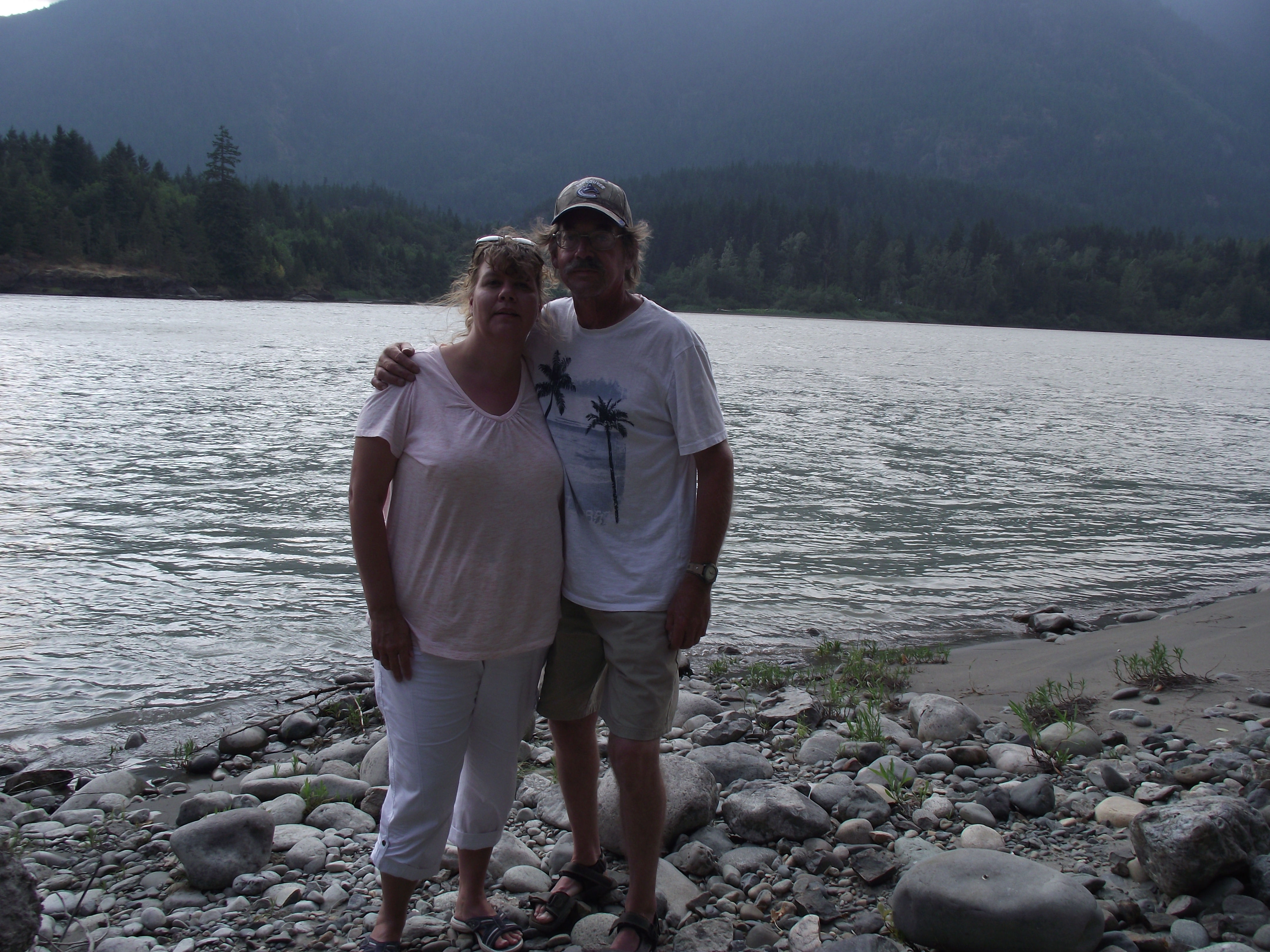 Ken and Andrea by Fraser River