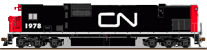A graphic I did for Trainwreckof78.ca - Engine number 1978